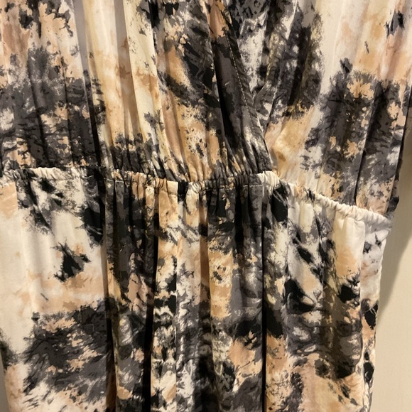 🩶 Bar III BLACK TIE DYE Wet N Wild Romper Swim Cover-up Size XL - Picture 8 of 11